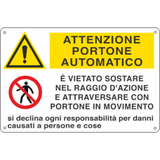 cartello portone automatico cartello portone automatico